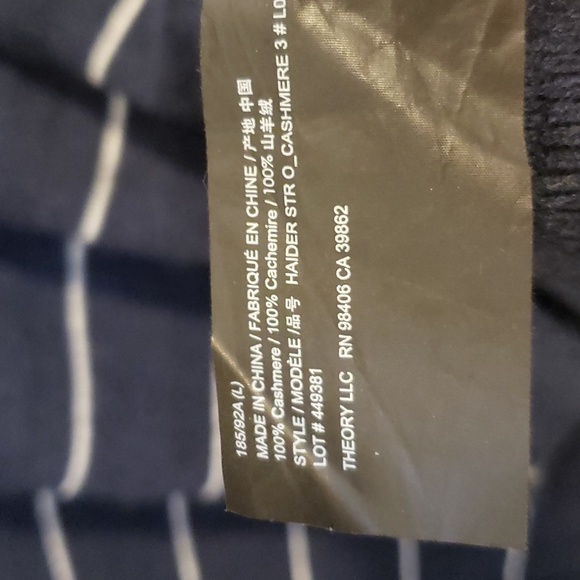 Theory Cashmere Haider Sweater Men's L - Picture 6 of 7